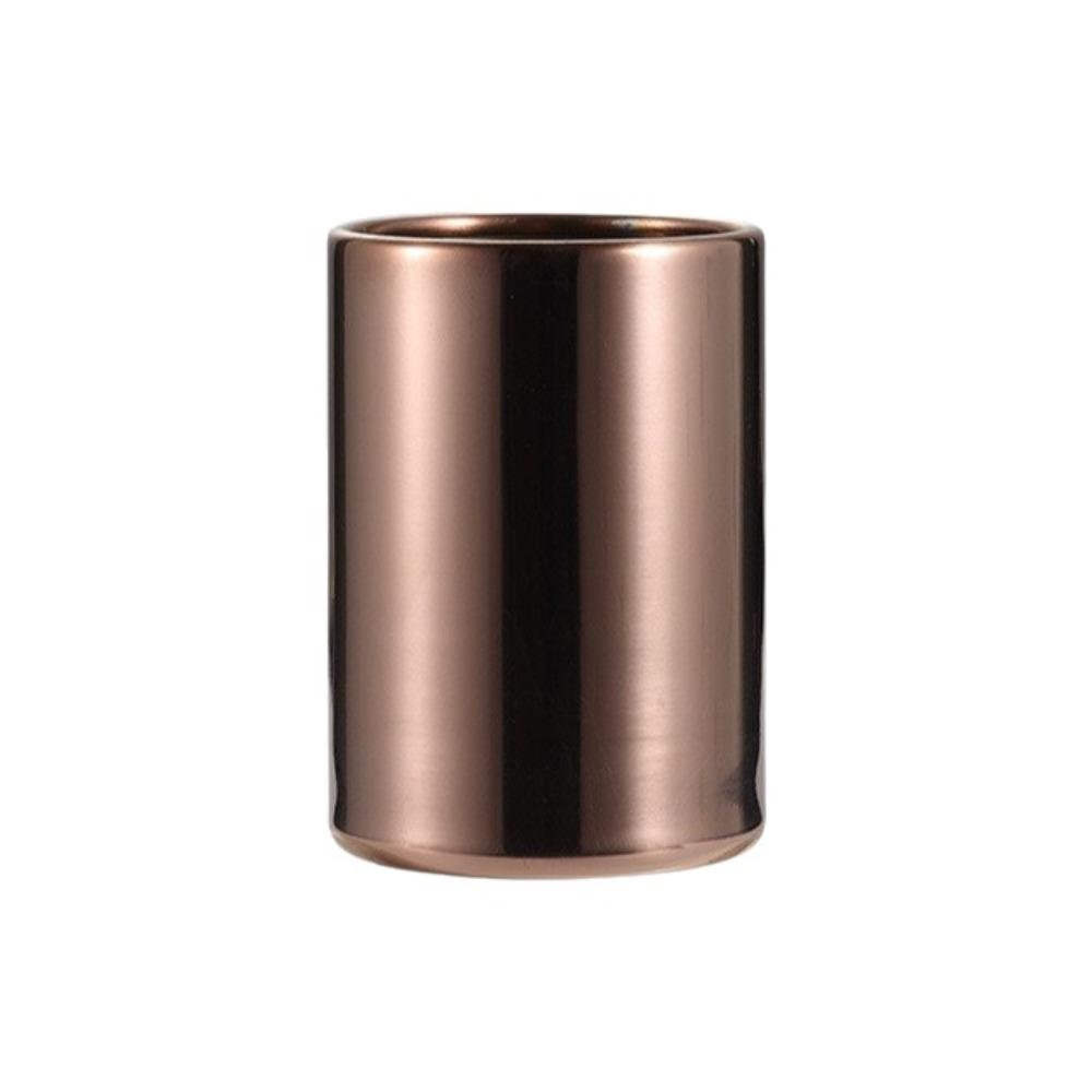 Cylinder Fruit Fork Holder Stainless Steel Mini Metal Box Toothpick Jar Holder  Dining Table