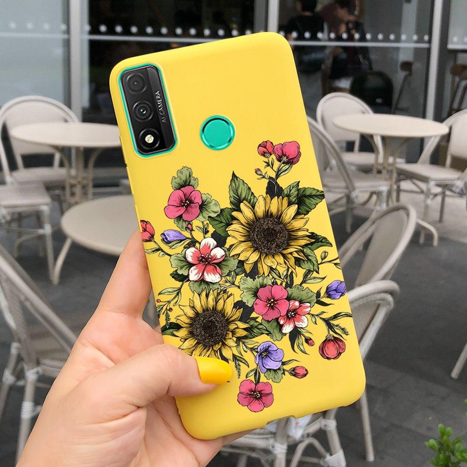 For Funda Huawei P Smart 2020 Case Coque Popular Lavender Flower Phone Case For Huawei P Smart 2020 6.21" Soft Shockproof Bumper