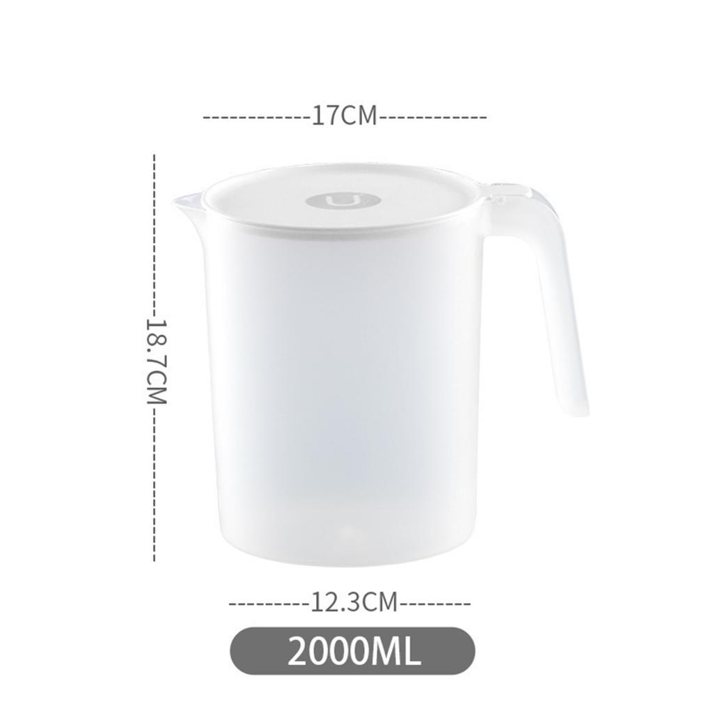 Пластиковый кувшин-кувшин емкостью 2000/2500 мл с крышкой и вентилируемым носиком для холодных и горячих напитков, в помещении и на открытом воздухе