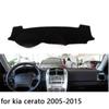 Для cerato 2005 2006 2007 2008-2015 Чехлы на приборную панель автомобиля с правым и левым рулем, коврик для подушки, аксессуары для ковров