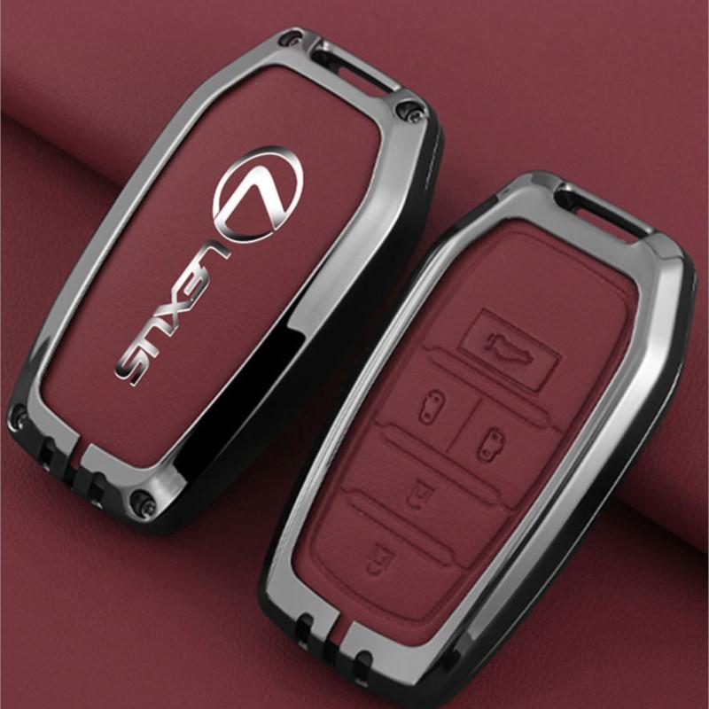 Car Smart Remote Key Fob Case Cover Protector Holder Shell Bag for Lexus Lm300h Lingzhi Realfa 350 Keyless Keychain AccessoriesEE4