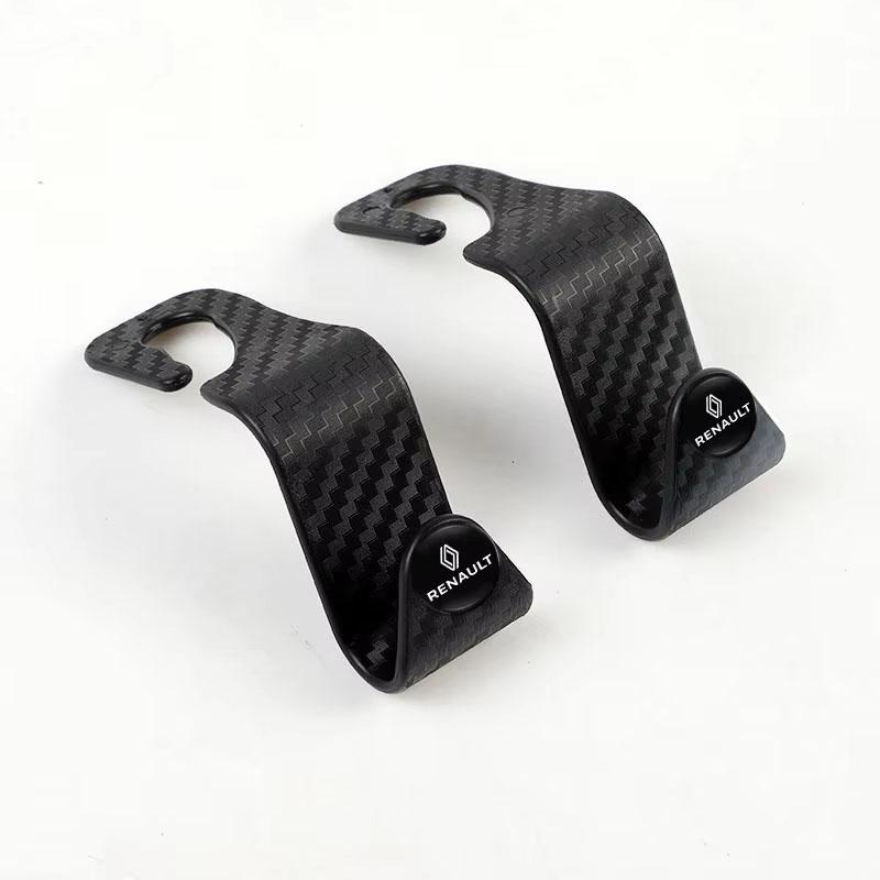 Interior Stickers Car Back Seat Hook Hanging Storage Mobile Phone Holder For Renault Clio Koleos QM6 Kadjar Captur Scenic Duster JJ8