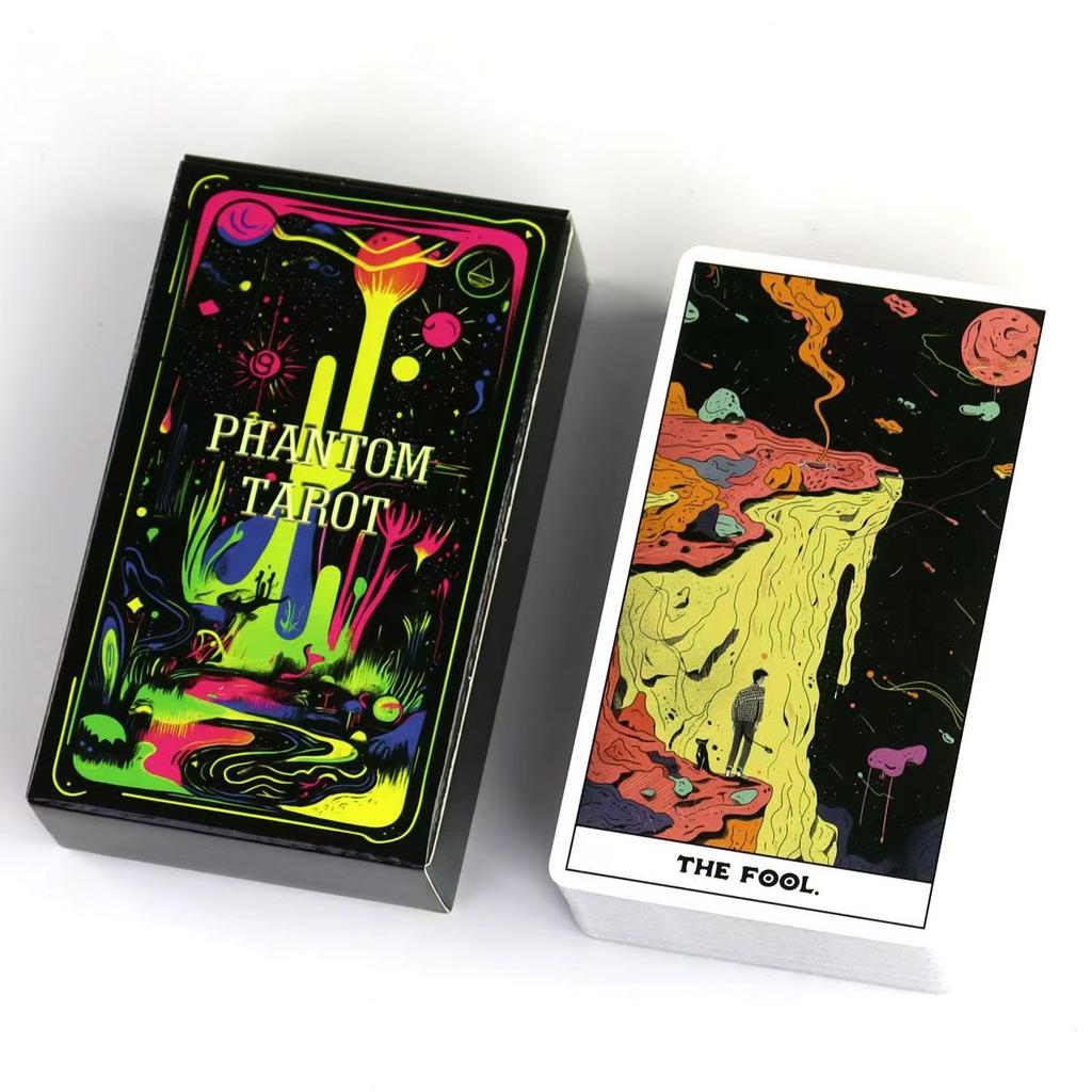 Phantom Tarot Deck 78 Colorful Tarot Cards Based On Rider Waite System 10.3*6cm