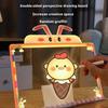 Cartoon Glow Drawing Board LED Light Up Writing Tablet Kids Gift Set