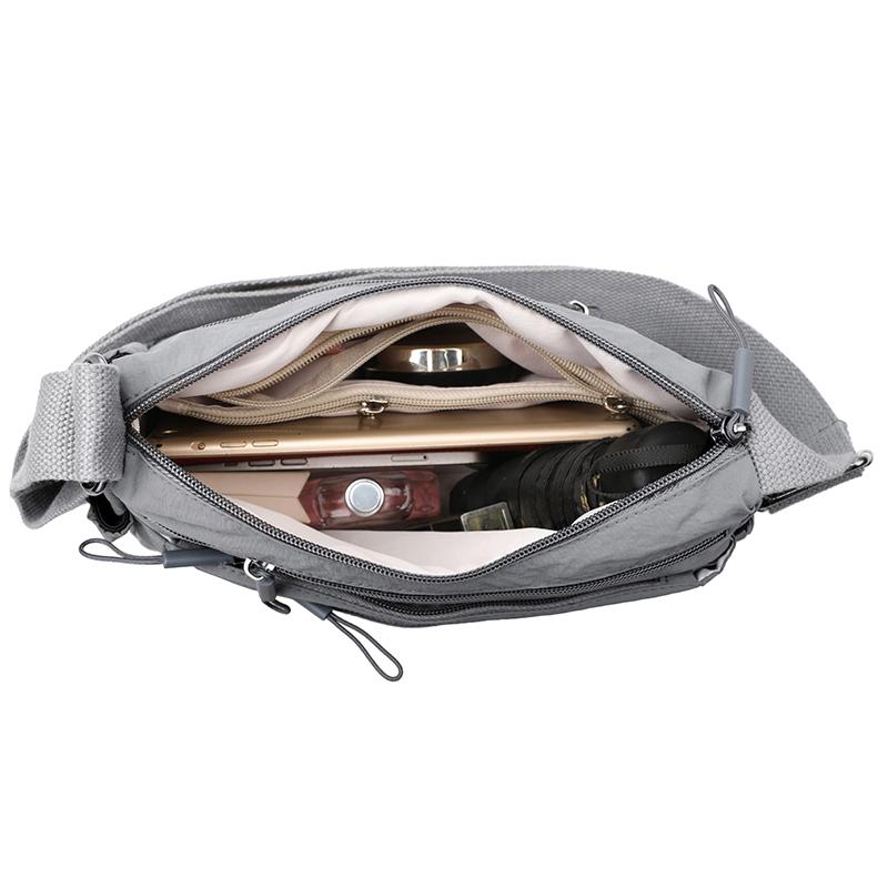 Women's Multi-Layer Crossbody Bag Lightweight Shoulder Bag Middle-Aged and Elderly Mother Bag