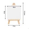 5x Mini Canvases with Easel Sets, Painting Canvas and Easels Portable Foldable Kits