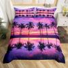 Kids Surfboard Duvet Cover Twin Queen Hawaii Ocean Surfing Bedding Set Boys Teens Men Sea Coastal Flower Decor Comforter Cover