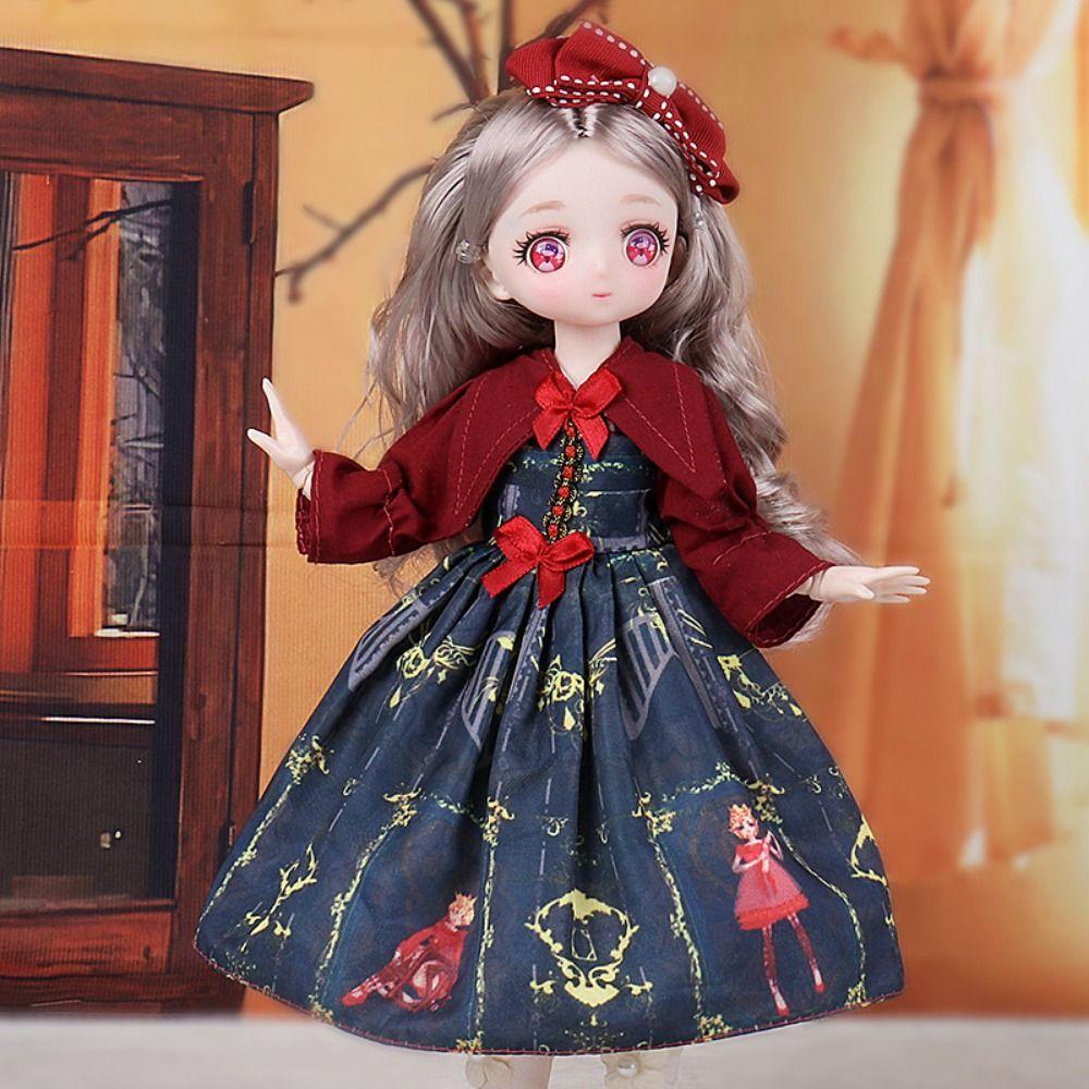 Fashion Doll Princess Dress Cute 1/6 Dress Up Doll DIY Clothes 30cm Dolls Clothes  BJD Doll