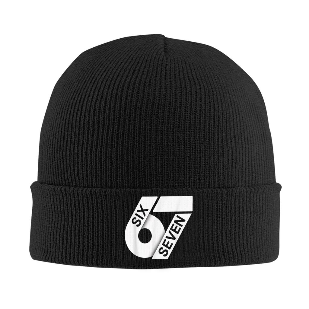 Fun Six Seven 6 7 Meme Design Knit Hat Beanie Hats Gym Warm Soft Men Women Bonnet Hats Autumn Winter Design Casual Caps Gift