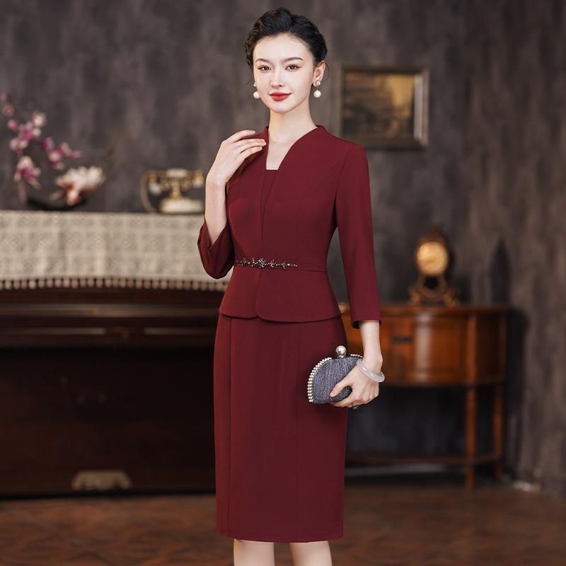 Shenzhen Cheongsam Plus-Size Mother of the Bride Dress 2024 High-End Wedding Banquet Toast Dress
