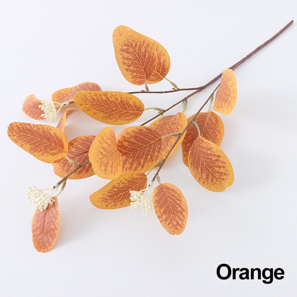 Prop Leaves With Fruits Simulation Plants Branches Bridal Bouquet Artificial Eucalyptus Stems