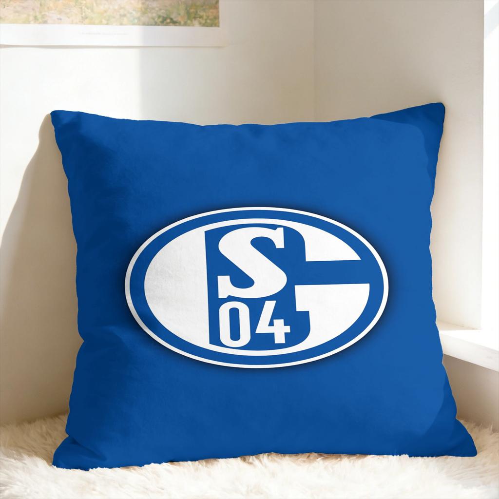 S-Schalke 04 Team Pillow Cover Novelty Pillow Case For Wedding Party Home Decor Soft Cushion Cover Gift