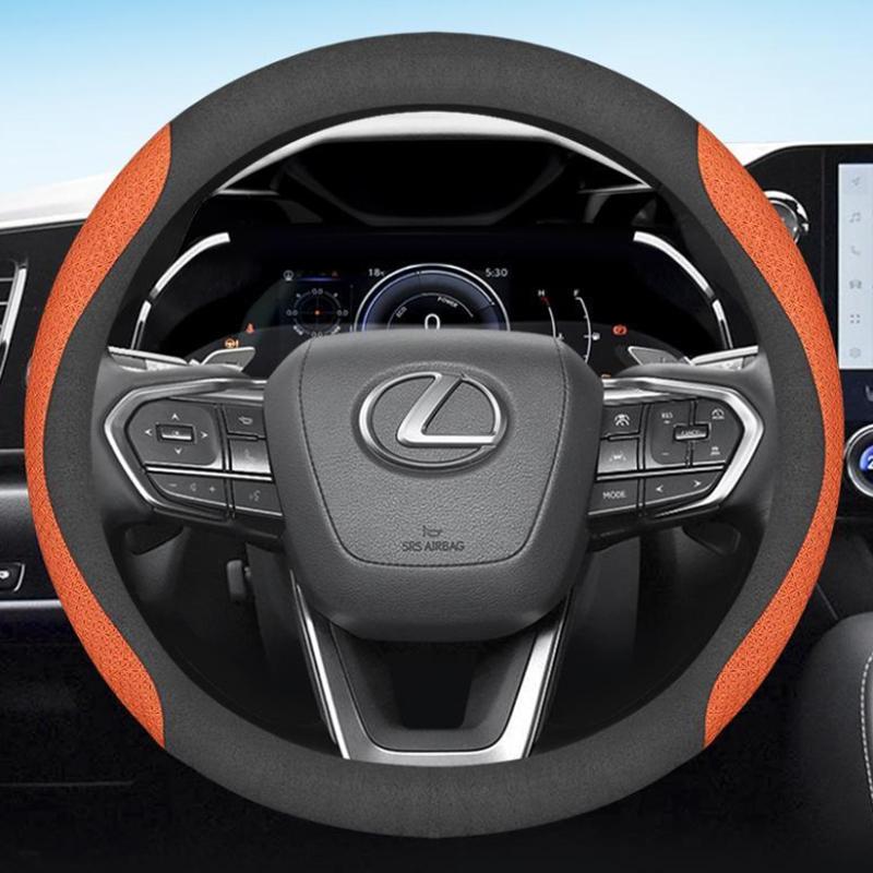 MVTT4 Car Steering Wheel Cover for Lexus RX 400h 450h TX350 LX600 RX400h RX350 RX350h LS400 UX250h NX ES 300h 350 CT200h Accessories