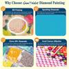 5D DIY Diamond Painting Set Cute Apple Dog Animal Diamond Art Embroidery Home Decor Gift