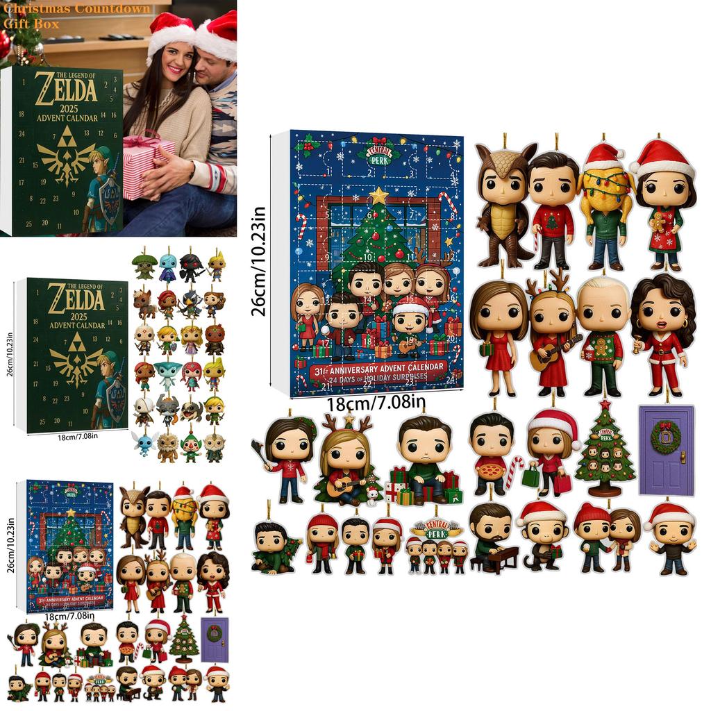 Stray Kids Christmas Advent Calendar With 24 Acrylic Decorations For Holiday Gift Giving