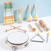Wooden Musical Instrument Montessori Music Set Baby Children Percussion Instrument Toy Early Educational Knocking Toys for Kids
