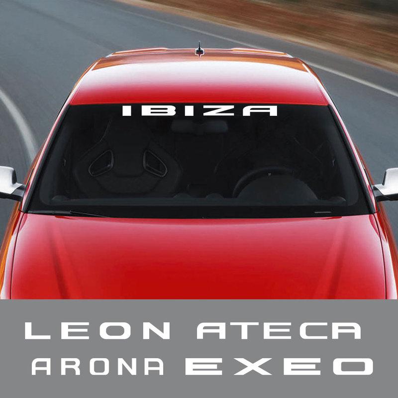 For Seat Ibiza Leon Arona Ateca Altea Arosa Exeo Tarraco Toledo Accessories Car Front And Rear Windshield Stickers and Decals