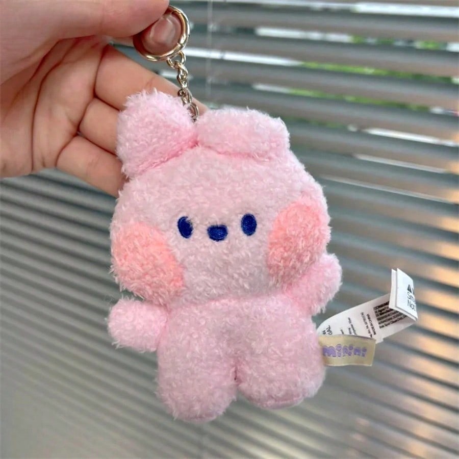 LINE FRIENDS BT21 Аниме K-pop и Мультяшная тематика 8 см Мини-животное COOKY RJ TATA Плюшевый Милый Брелок и Шарм для Рюкзака