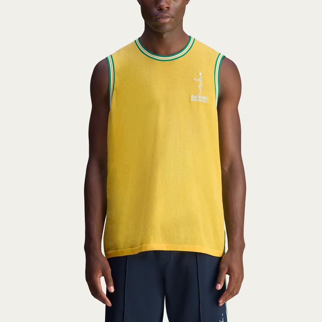 Adidas Originals Wales Bonner Abdul-Jabbar Letter Round Neck Striped Comfortable Vest Unisex Vests JY6077