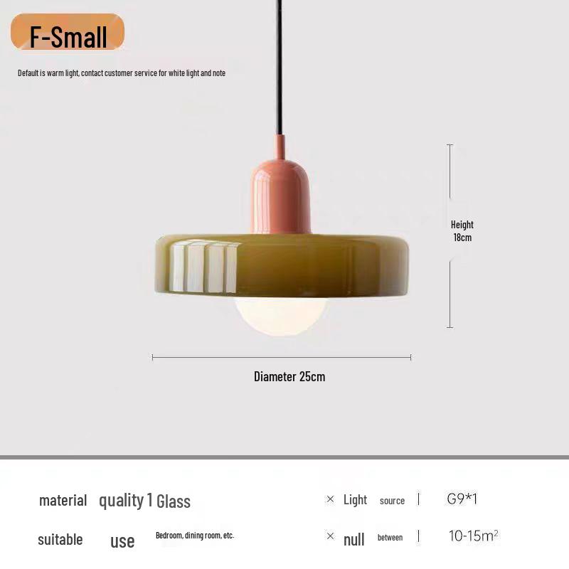 Винтажный подвесной светильник из зеленого стекла в стиле Мемфис - Современная прикроватная люстра в стиле Баухаус