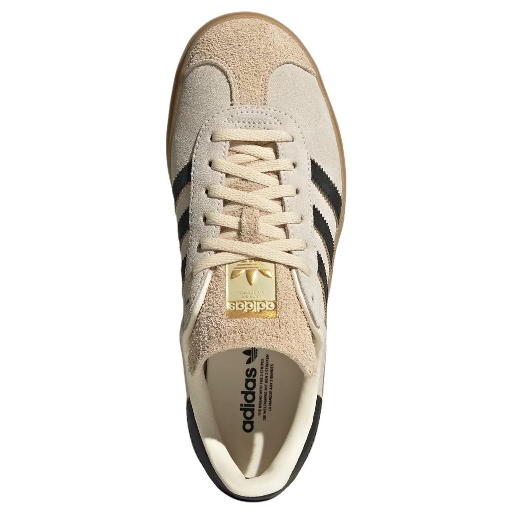 adidas Женские кроссовки Gazelle Cream Black Gum кремово-белые/угольно-черные/песочно-бежевые JS3892