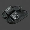 Summer Women Slippers Bath Thick Platform Non-Slip Home Cute Cat Cartoon Flip Flops Beach Sandals Ladies Slides Indoor Outdoor