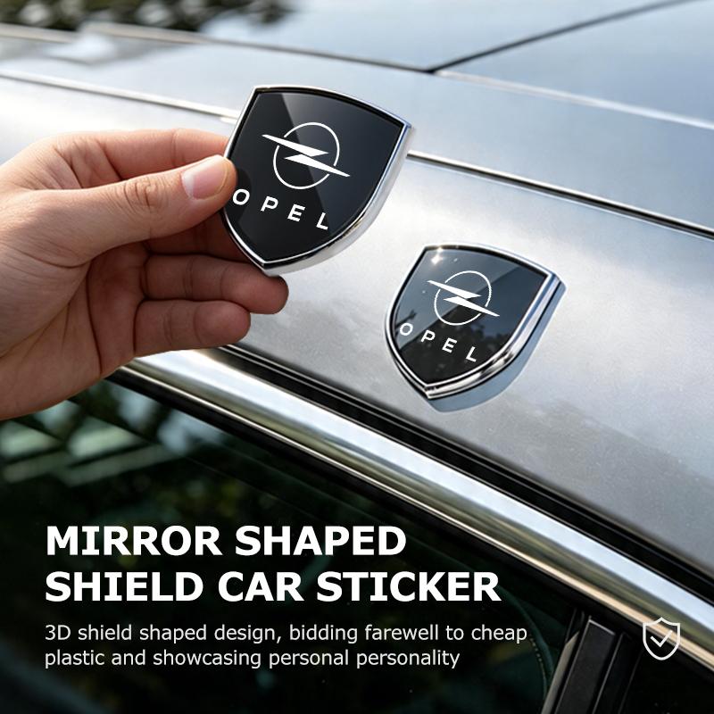 For Opel Alloy Auto Styling Logo Car Sticker Badge Emblem Tail Decal Astra G J H Insignia Zafira Corsa D C Vectra Vivaro BL6