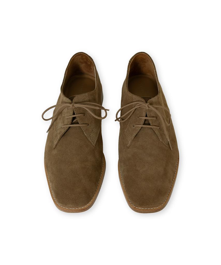 Brownyard Suede Derby Shoes, Brown Suede