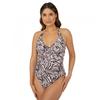Gorgeous Womens/Ladies Zebra Print Non-Padded Tankini Top