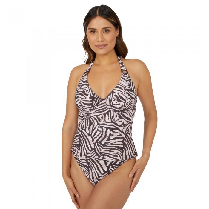 Gorgeous Womens/Ladies Zebra Print Non-Padded Tankini Top