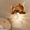 Скандинавский стиль смола белка хрустальная светодиодная настенная лампа винтажный лофт декор спальня прикроватная фоновая бра искусство прихожая настенные светильники