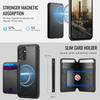 Для Samsung Galaxy A14 4G/Galaxy M44 5G/Galaxy A14 5G Магнитный чехол JEEHOOD J10 Кожаная задняя крышка телефона со съемным держателем для карт и подставкой