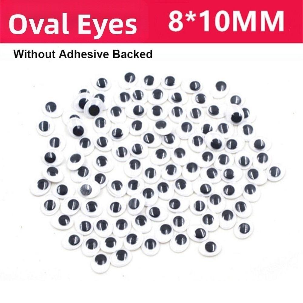 100pcs/bag Plastic Wiggling Moving Eyes 3D Kindergarten Handmade Dolls Eyes Dolls Activity Eyes