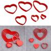 6 шт. Формочки для печенья в форме сердца, для мастики, для украшения торта, набор для сахарной мастики, пластиковые формочки для печенья, формы звезда/цветок/сердце