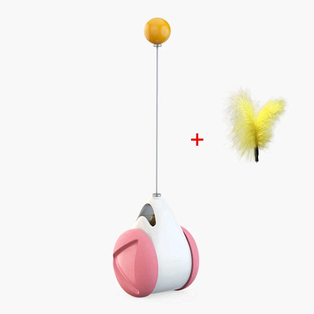 Tumbler Swing Cat Toy Smart Interactive Balance Car Chasing Toy Self Rotating Ball Pets Playing Animals Kitten Accessories