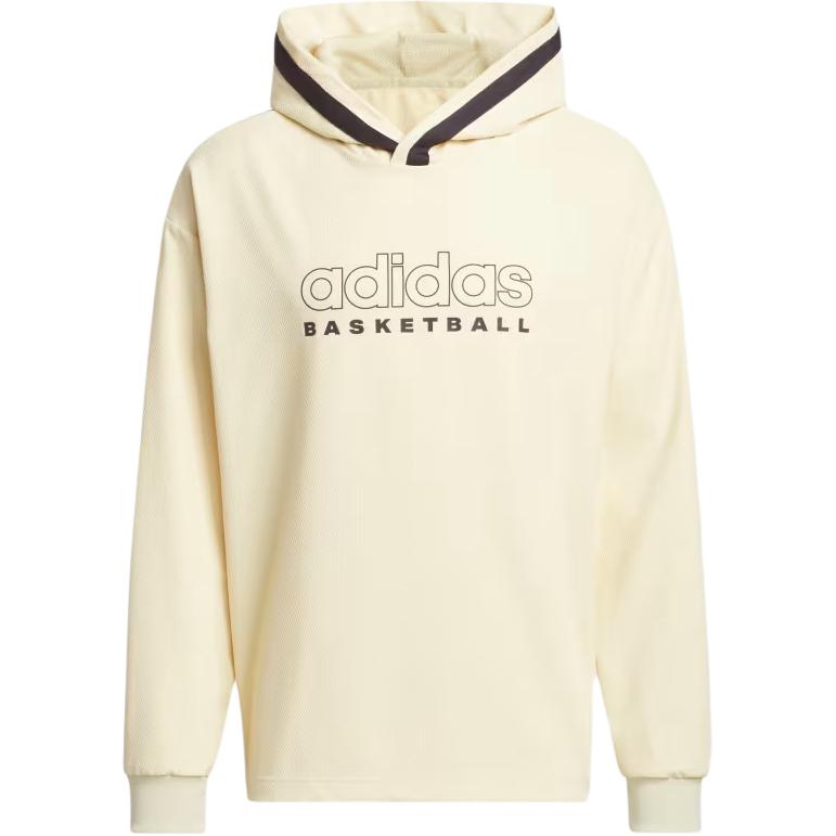 Adidas Sweatshirts Men's Beige Hooded Moderate Other IR9251