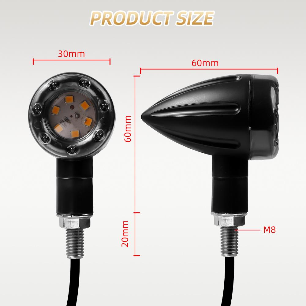 4 шт./компл. светодиодный стоп-сигнал для мотоцикла, янтарный и красный указатель поворота, задний фонарь, индикатор, предупреждающие сигнальные лампы, аксессуары для двигателя