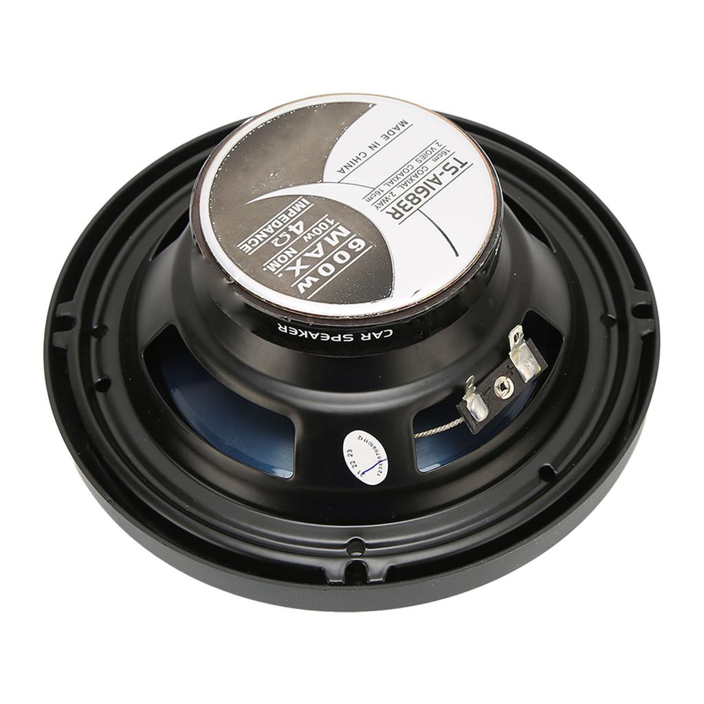 Car Coaxial Speakers 6.5 Inch 90dB 4 Ohms 600W Treble Bass Coaxial Car Sound Speaker