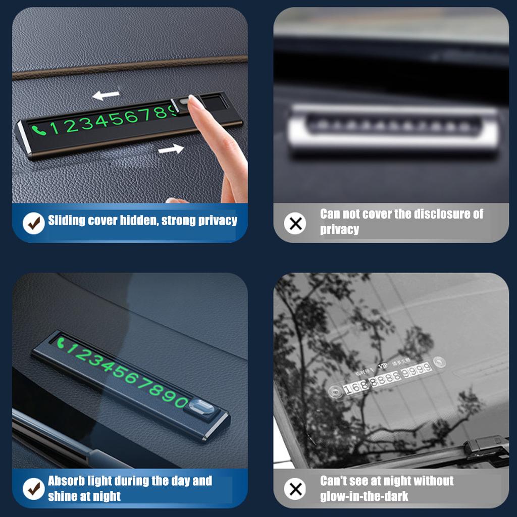 Креативный номерной знак парковки автомобиля, украшение приборной панели, мобильный телефон, временный знак остановки для легкой идентификации транспортного средства