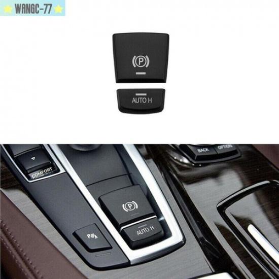 For BMW X3 X5 F25 F15 Matte Black Car Central Handbrake Brake Button Cover Case