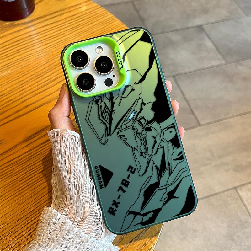 Чехол для телефона Gundam Line Draft для IPhone 16pro Max 15plus Цвет Серебристый 14 Чехол для мобильного телефона 13 для Apple 12 Защитный чехол