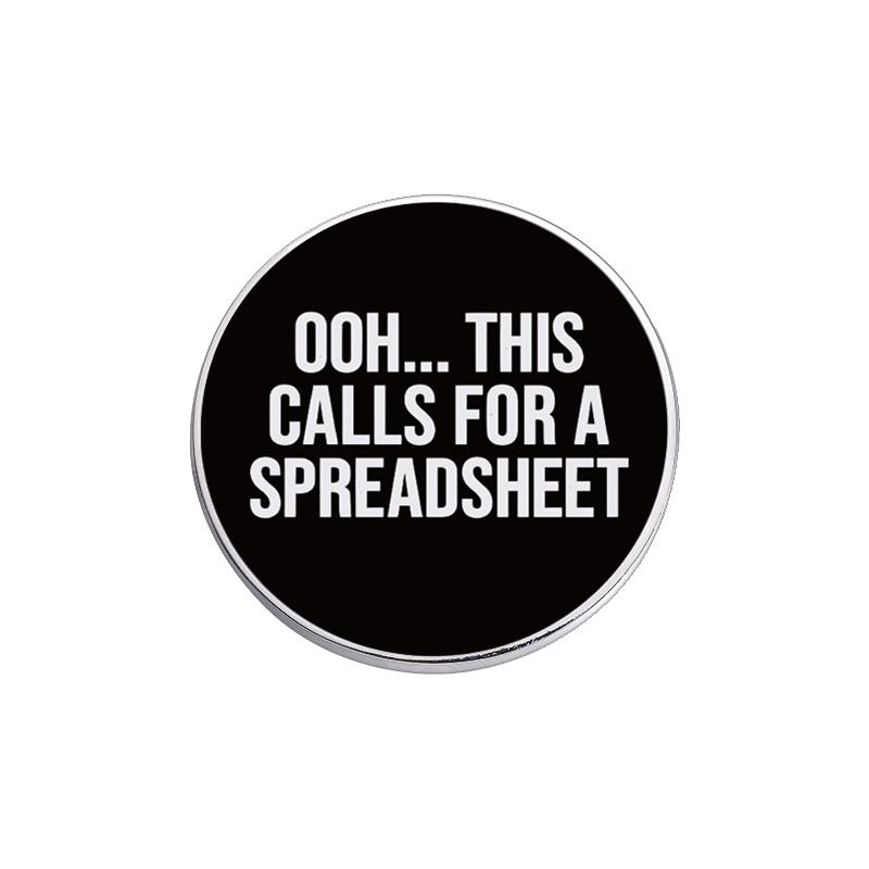 Punk UV Printing Design Pins I Love Horror Movies Brooches Clothes Lapel Badge Backpack Halloween Jewelry Gift For Friends