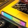 3D RGB Sound-Activated Rhythm Light: Double-Sided, Bluetooth-Controlled Strip for Desktop, Car, or Room Atmosphere.