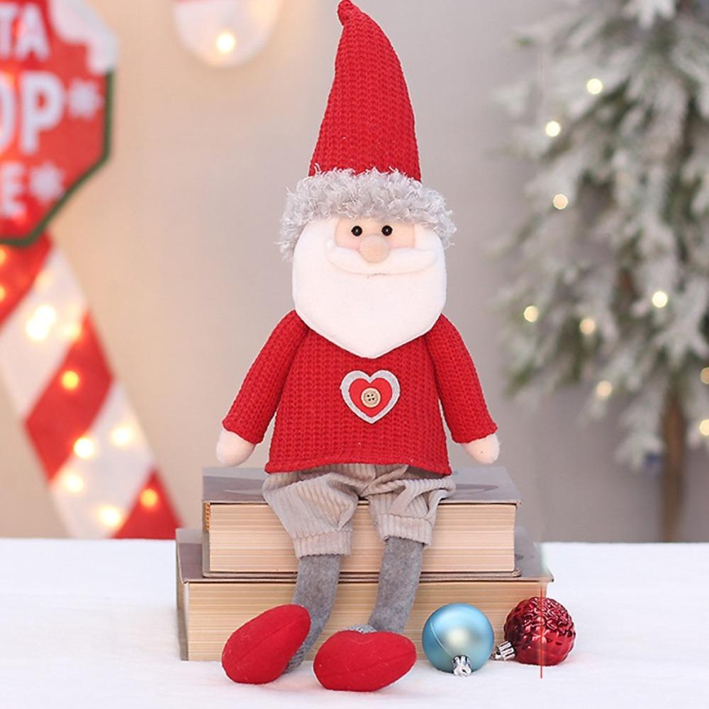 Santa Claus Christmas Doll Elf Soft Merry Christmas Decoration Home Window Decoration