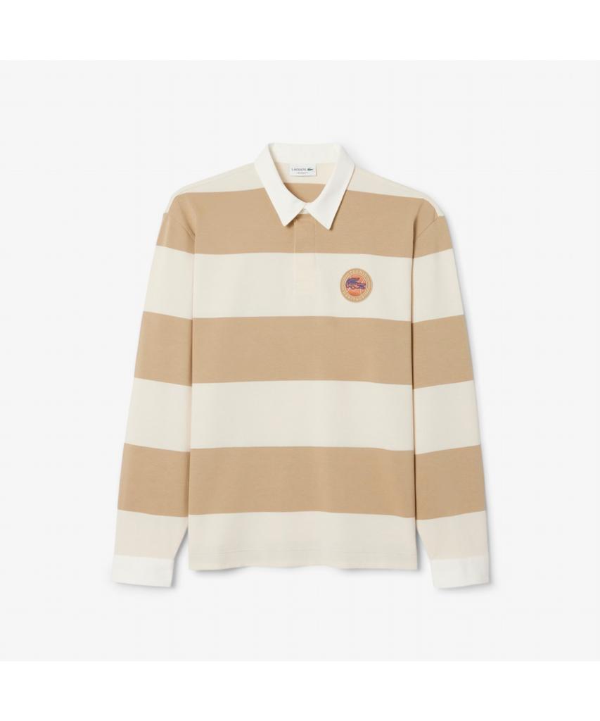 LACOSTE Men'S Long Sleeve Rugby Polo Shirt Kh5916-55N Ibr