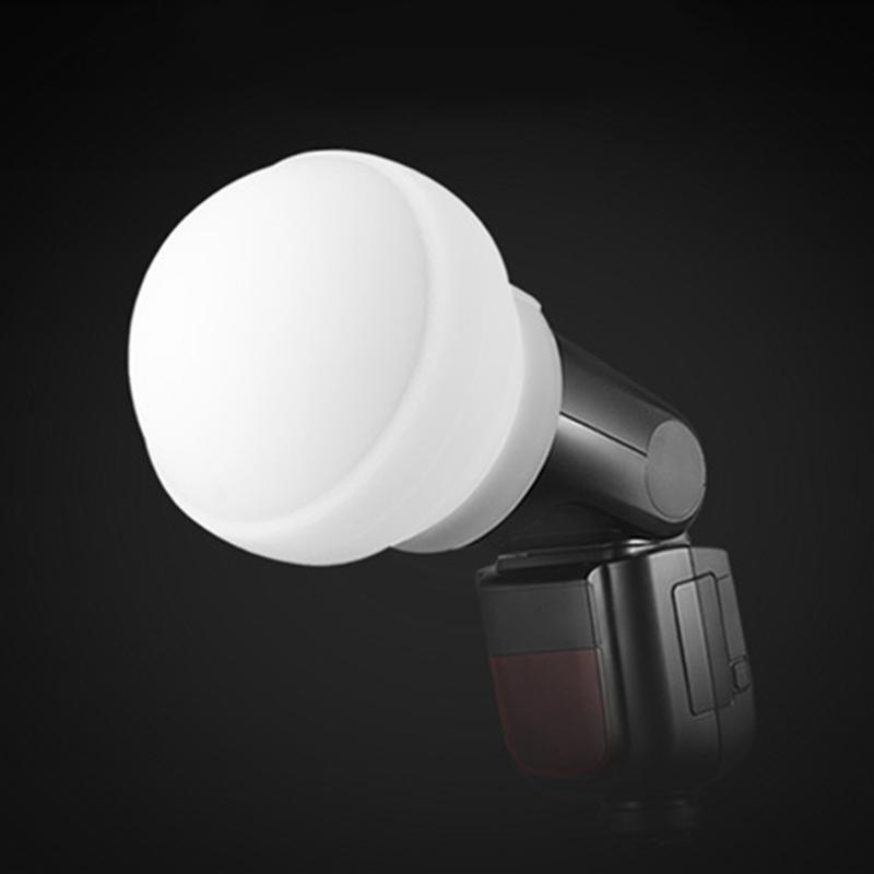 Foldable Silicone Flash Diffuser Softbox Spherical Design For V100 V1pro Even Lighting And Travel Photography