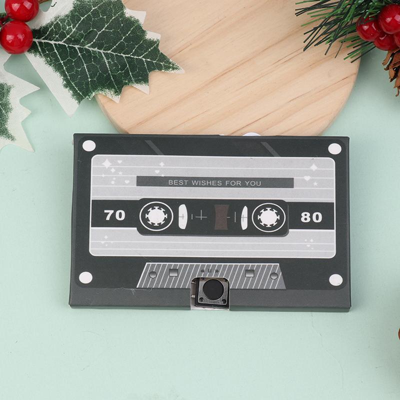 Фонографическая лента DIY записываемая 60 секундная голосовая аудиокассета приглашение на вечеринку рождественский подарок на день рождения годовщину