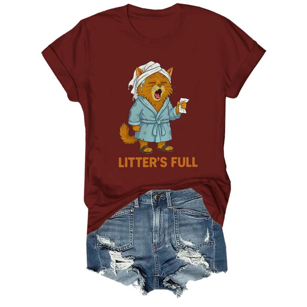 Женская и мужская унисекс модная футболка с принтом, круглым вырезом и коротким рукавом, пуловер