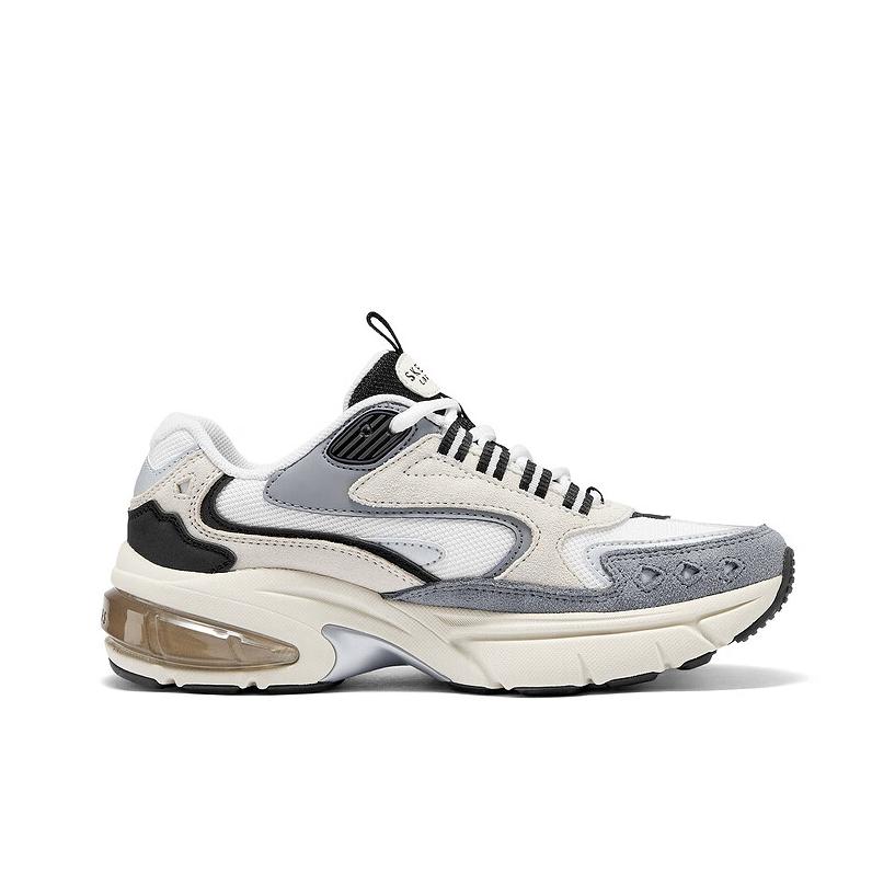 Skechers Уличные Удобные Мягкие Дышащие Поддерживающие Низкие Папины Кроссовки Женские Кроссовки Серый 177361-GRY