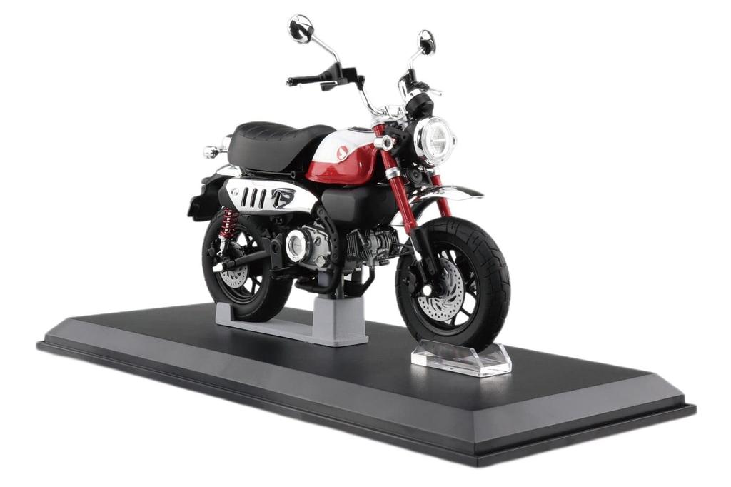 AOSHIMA Skynet 2022 Honda Monkey125 Finished Motorcycle Model, Pearl Nebula Red, 112 Scale